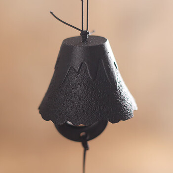 铸铁风铃挂饰门铃铛进门风铃日式创意生日礼物房间装饰品 富士山单个