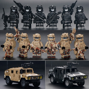 乐高官方认正店儿童节积木特战队人仔系列中国军事战狼特种兵特警人偶