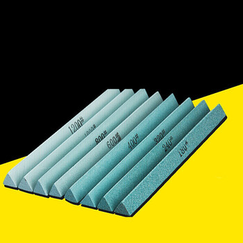 迷你油石条三角磨石精磨油石磨刀石15012mm砥石三角形三角形180目5根