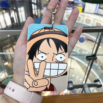 海贼王卡套学生校园饭卡公交地铁保护套门禁 比耶路飞 圆扣