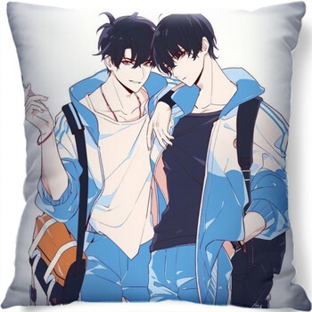 伪装学渣周边抱枕谢俞贺朝动漫定制照片双面靠枕二次元