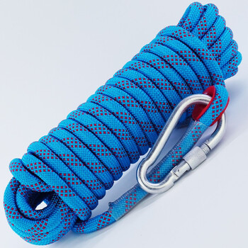 mppmck逃生绳救生绳登山绳子耐磨高空户外绳索静力攀岩绳救援装备20mm