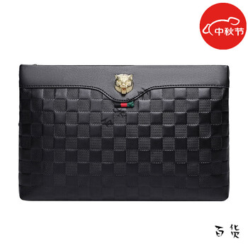 xmsj欧洲站轻奢手包男款潮牌软皮手拿包男真皮品牌头层牛皮信封包男士