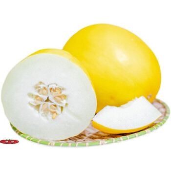 海南皇品蜜瓜金美人蜜瓜当季新鲜水果黄金哈密金美人整箱46只甜2800g