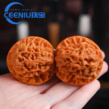 ceeniu血麒麟核桃文玩四座楼狮子头精品把玩手把件男士高抛官帽盘玩手