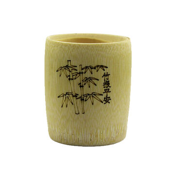 竹酒杯天然无漆复古竹杯子白酒杯烈酒杯竹制喝水杯茶杯竹筒酒杯10个宽