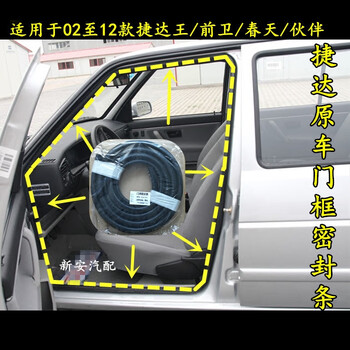 启游qiyou适用于老款捷达车门框密封条车门胶条门牙子防水条后备箱胶