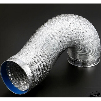 配件铝箔烟道前锋抽吸油烟机排烟管烟机管道厨房排气排风 160mm*1米