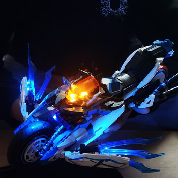 崩坏三积木理之律者布洛妮娅重装小兔摩托车拼装玩具男孩玩具礼物