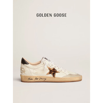 goosegolden goose 女鞋ball star黑尾豹纹脏脏鞋休闲鞋小脏鞋复古