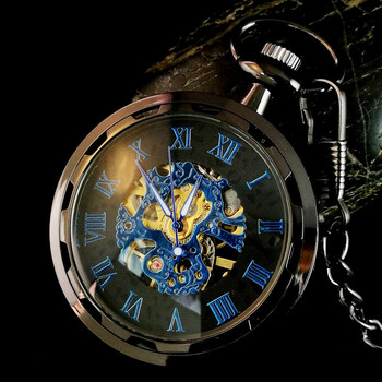 怀表复古自动发条男款学生翻盖古风可放照片女夜光神奇的无盖如意年轮