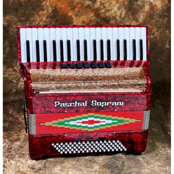 帕斯卡索布拉尼新款80贝斯96贝斯键盘轻盈手风琴成人老年人初学入门