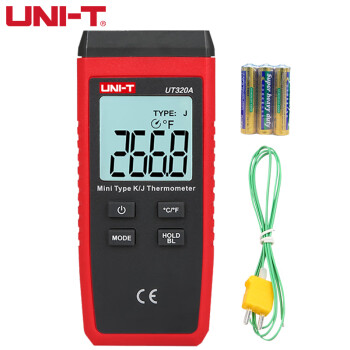 优利德（UNI-T）UT320A迷你热电偶测温仪单路接触式数显工业温度表表面电子温度计