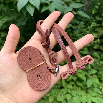 荣郁 鹰具手工牛皮鹰脚绊伯劳脚绳脚环鸟链喜鹊鸟用品收藏 红隼