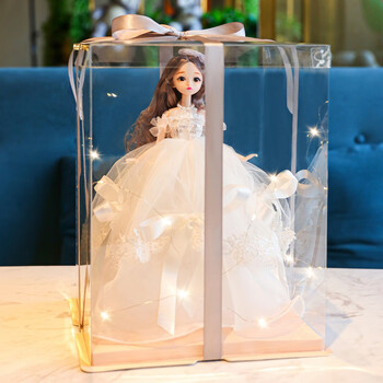 topzk芭比娃娃礼盒装艾莎公主儿童洋玩具女孩套装大号仿真换装珍藏版