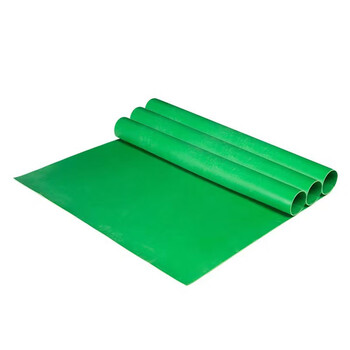 伟鹏双兴 绝缘橡胶板 平面绝缘橡胶板绝缘防滑橡胶垫绿色5mm(1米*5.
