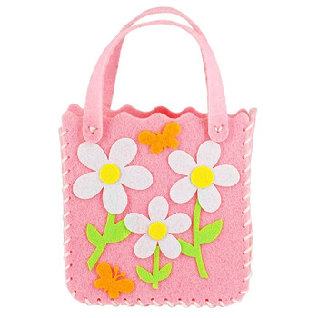 儿童手工制作无纺布3d手工制作拎包 diy玩具手提包 圣诞不织布背包