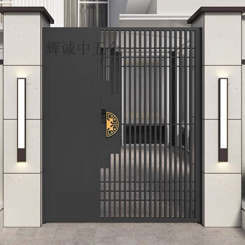 农村大门双开门自建房豪华别墅入户大门定制现代铁艺大门别墅庭院门