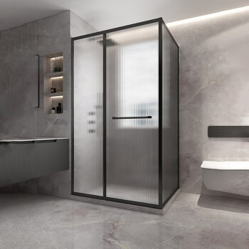 德国进口品质淋浴推拉门家用玻璃门浴室干湿分离极窄卫生间浴屏淋浴房