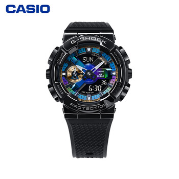 卡西欧 g-shock 小钢炮款gm-110系列时尚运动男表防水防震 gm-110b-1a