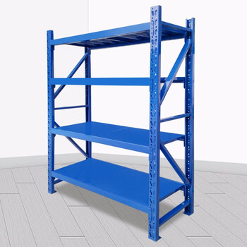 实承货架仓储货架置物架层架仓库货物架子家用金属超市展示钢制储物架