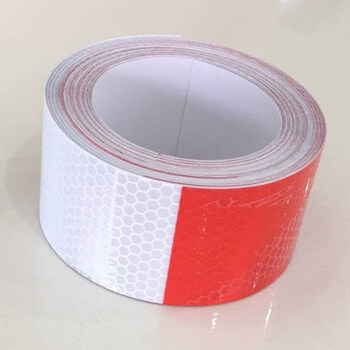 源其兴20cm宽货车反光贴汽车红白反光条车库护栏公路防撞警示贴纸反光