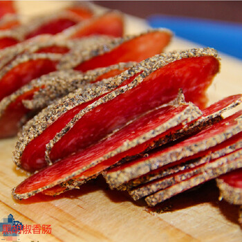 萨拉米切片即食纯肉风干火腿零食腊肉肠红酒黑胡椒香肠50克黑胡椒切片