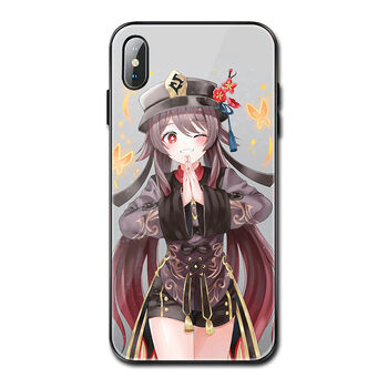 亿魅oppoa5原神胡桃手机壳a93a95a55a57a35玻璃壳r15r17r9s定制胡桃