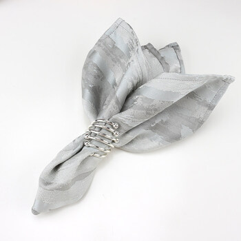 口布餐巾布折花酒店餐厅西餐垫布围脖子中 梅朗灰色 46*46cm(餐巾1条)