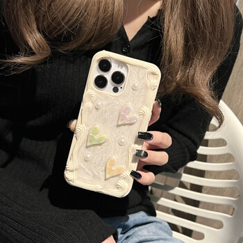 影霆小众立体滴胶爱心适用苹果15手机壳iphone14pro max新款13/12软壳