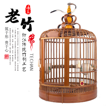 鸟笼鸟笼画眉鸟笼川笼贵州凯里鸟笼八哥笼鹩哥笼大号竹【图片 价格