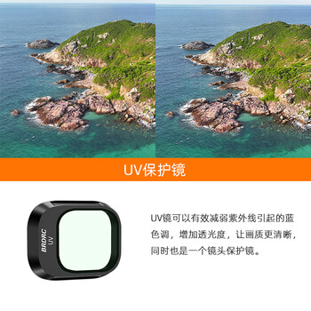 适用大疆mini4pro滤镜无人机nd减光镜cpl偏振镜uv镜头保护镜配件 uv