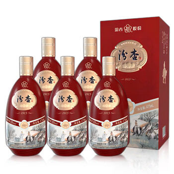 固态纯粮食宴请送礼自饮商务喜酒婚宴53度475ml6瓶1915t8礼盒整箱装