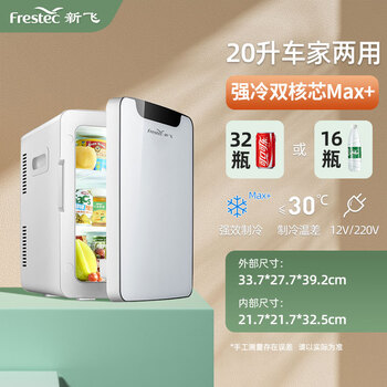 新飞迷你小冰箱小型mini学生宿舍美妆一人冷藏车载家两用母乳专用20l