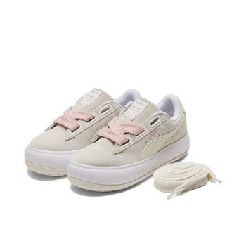 彪马puma女子复古厚底休闲板鞋suedemayu387321白米白色玫瑰粉0339
