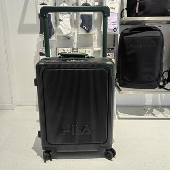 仁聚益fila斐乐行李箱20寸大容量可登机耐用多功能绿色拉杆箱旅行箱的