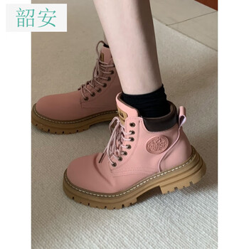 韶安马丁靴女春秋少女单靴青少年初中生高中生大学生秋冬季保暖鞋短靴