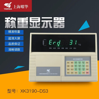 上海耀华xk3190ds3地磅显示器汽车衡表头地磅数字称重仪地磅表头xk
