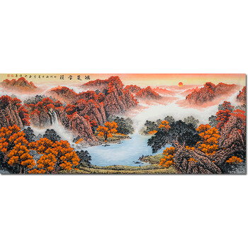 拍                          紫光阁画院院士 墨宇【鸿运当头】八尺