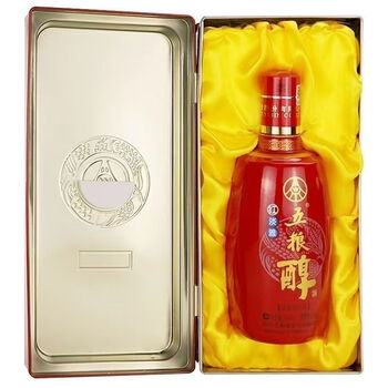 五粮液股份五粮醇浓香型白酒 50度超级红淡雅500ml*2