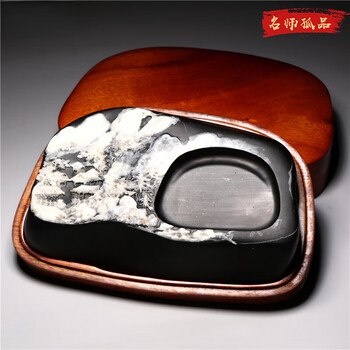老坑原石/天然文房/砚台高档歙砚籽料精品瑞雪迎春端砚【图片 价格