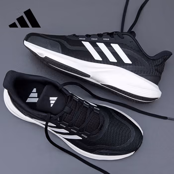 阿迪达斯 （adidas）男女跑步鞋春季减震防适跑步运动鞋IH6038 黑色 40 码UK6.5