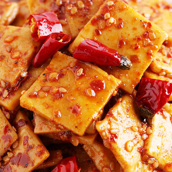 四川宜宾特产手工自制底洞豆腐干500g 零食小吃麻辣豆干五香豆干 酱香