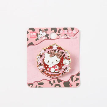 三丽鸥玉桂狗小库洛米可爱所有东西七夕情人礼物凯蒂猫金属徽章