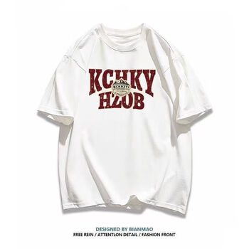 御海川国潮短袖夏季原创潮牌t恤宽松ovese短袖女港风新款打底衫上衣