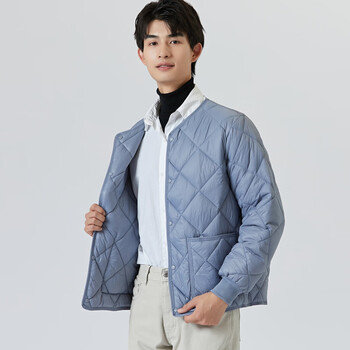 文颇wenpo丝棉轻薄小棉袄男士加绒加厚男士内穿棉衣男秋冬季爸爸棉服