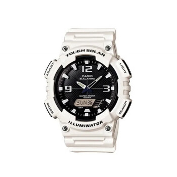 卡西欧casiostandard系列熊猫配色双显经典运动防水太阳能石英机芯男