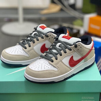 aonikeer莆田纯原dunk高版本摩擦声影子灰学院风低帮学生休闲板鞋 米