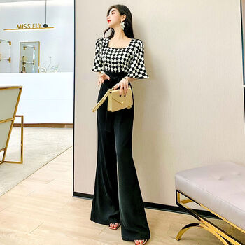 北寻胖妹妹大码女装夏季显瘦套装高级定制时尚气质连体衣2024年新款格