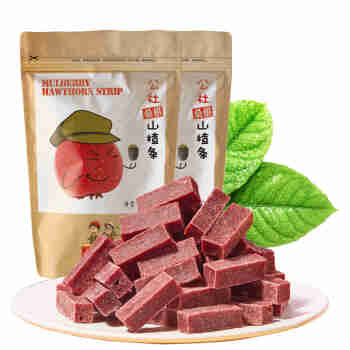 沂蒙公社原味山楂条果蔬山楂条玫瑰山楂条山楂制品 280g2袋桑葚山楂条